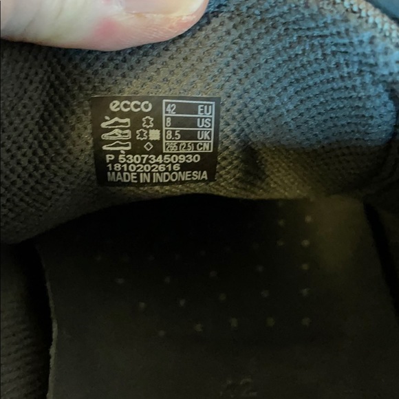 ECCO Soft Lace-Up Sneaker in Grey-Green w/Tan Leather Backs (EUC, Men’s Sz 8) - Picture 8 of 8